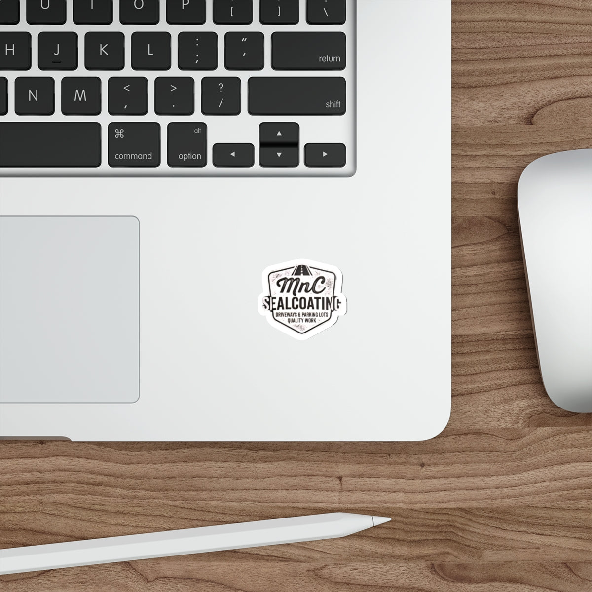 MnC Sealcoating Logo Die-Cut Sticker — Driveway & Parking Lot Quality Work
