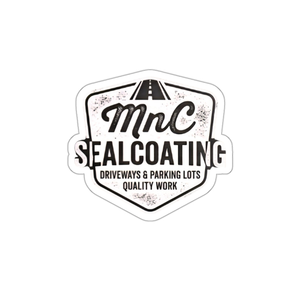 MnC Sealcoating Logo Die-Cut Sticker — Driveway & Parking Lot Quality Work