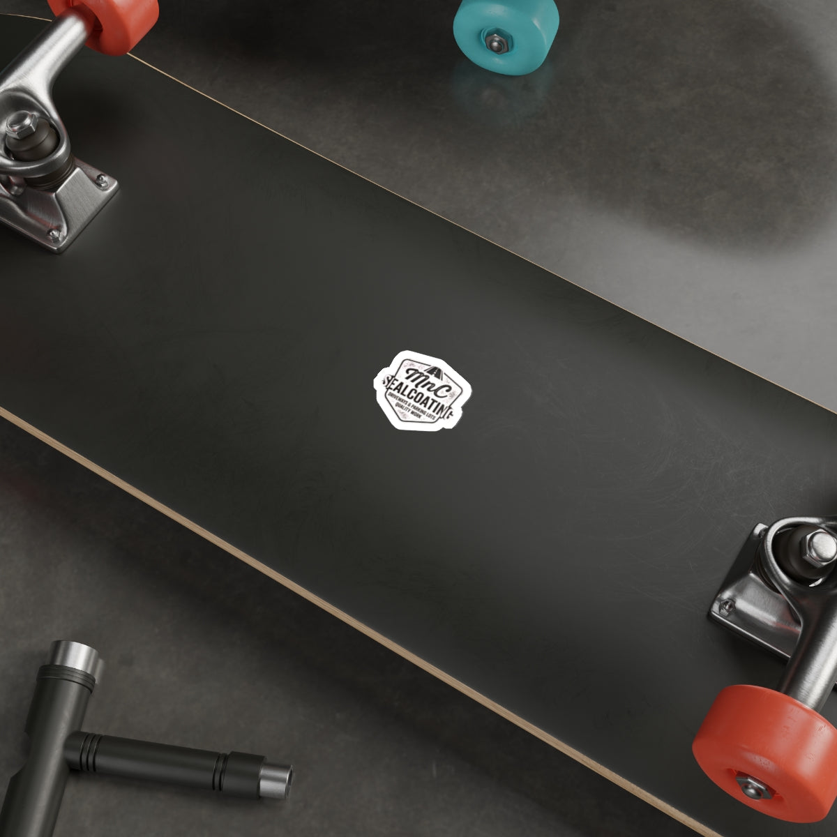 MnC Sealcoating Logo Die-Cut Sticker — Driveway & Parking Lot Quality Work