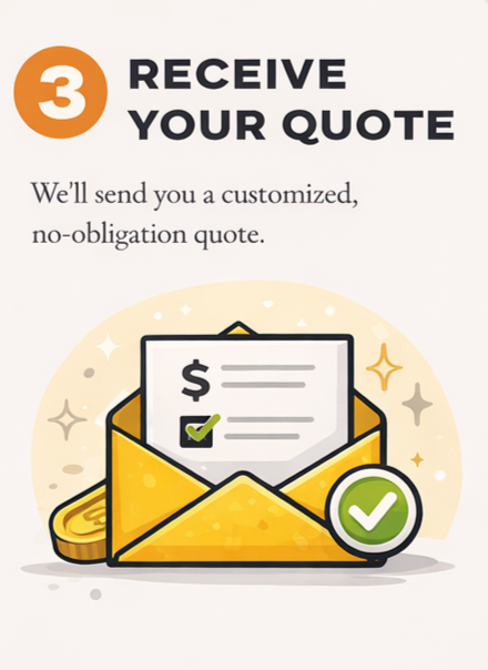 RECEIVE YOUR QUOTE